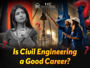 Civil engineering students exploring modern construction and infrastructure technology at VIT